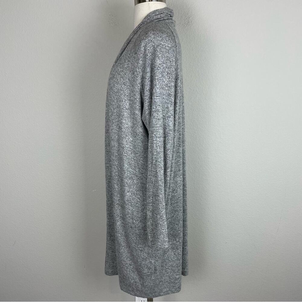 Soft Surroundings Gray Soft Long Open Front Cardi… - image 4